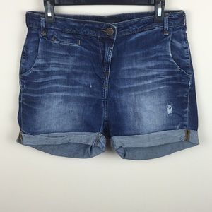 Zara Woman - Distressed Jean Shorts